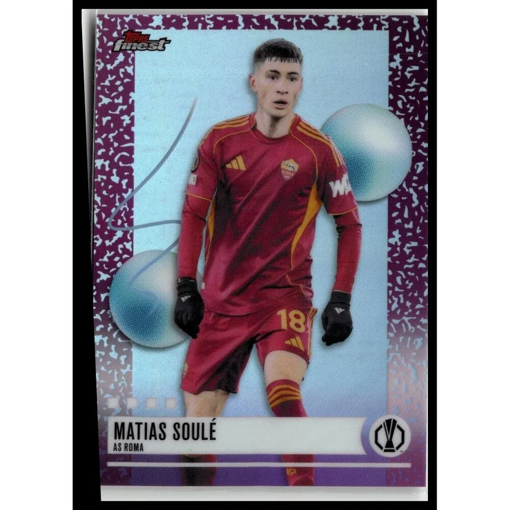 2025-26 Finest UEFA Matias Soulé Refractor Roma